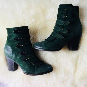 Emerald Green High Heel Boots